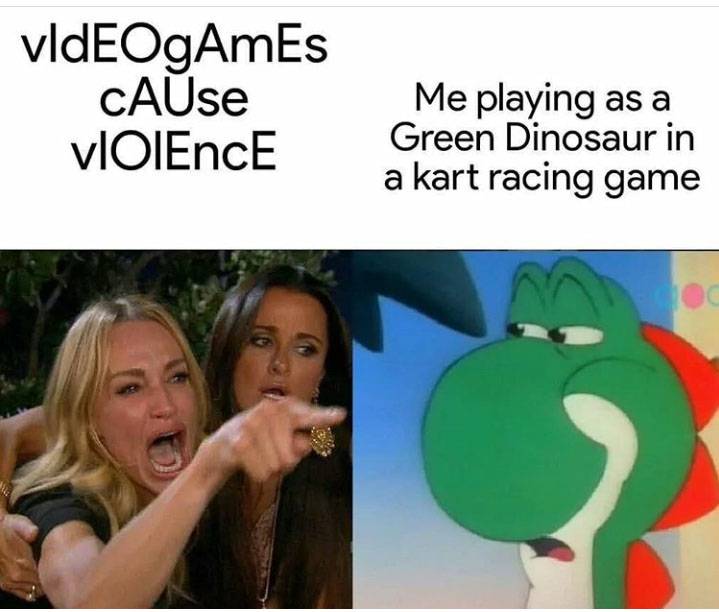 Wholesome Memes Protest Video Games Cause Violence Claim