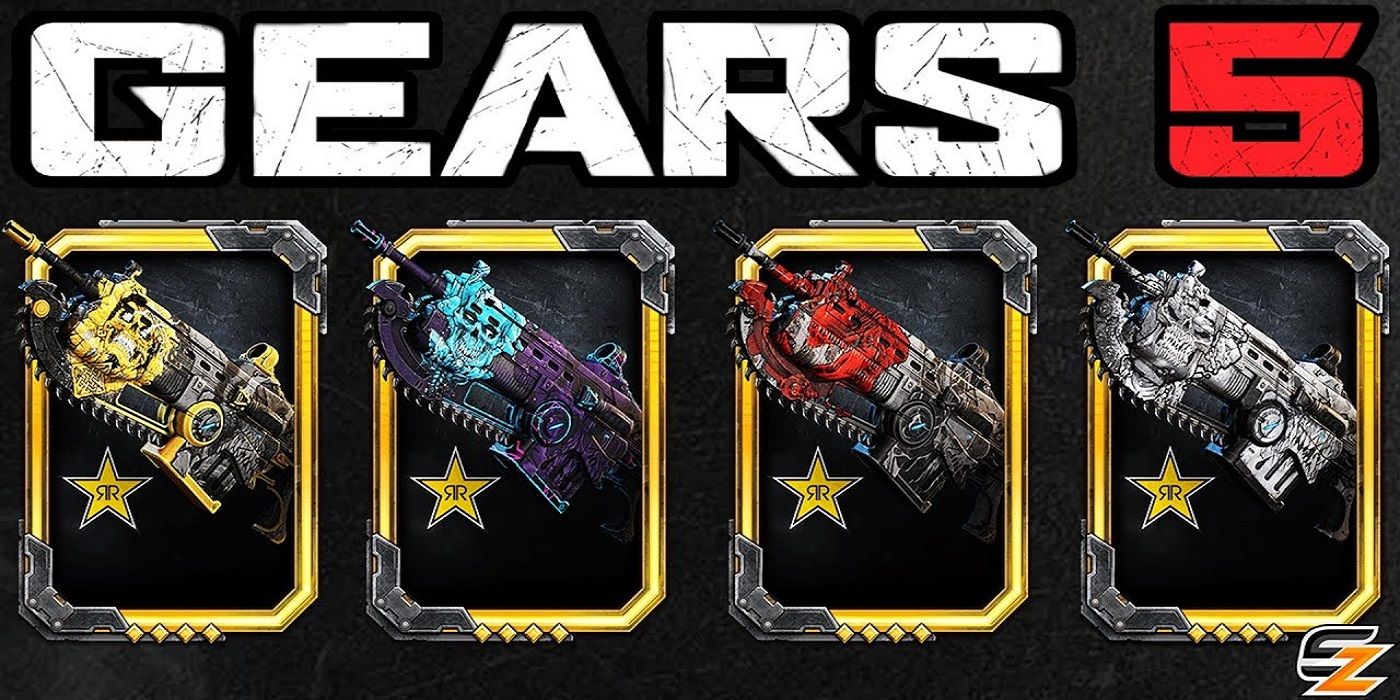 Gears 5 How To Get Rockstar Energy Weapon Skins Game Rant