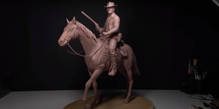 Red Dead 2 Artist Creates Incredible Sculpture Of Arthur Morgan On His Horse