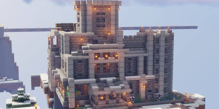 Minecraft Huge House Ideas For Expert Builders Game Rant Minecraft Huge House Ideas For Expert Builders Game Rant