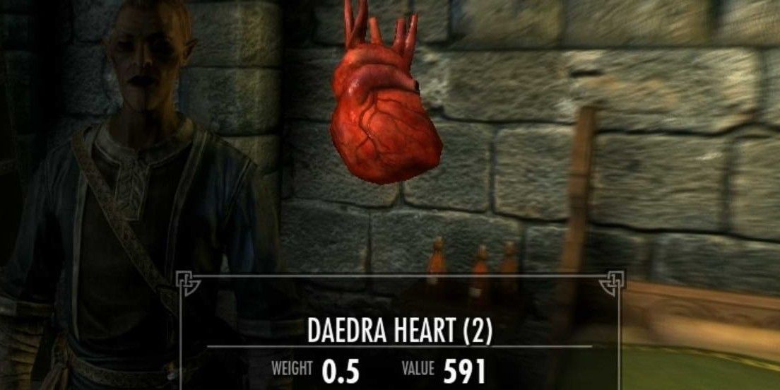 skyrim how to get daedra hearts