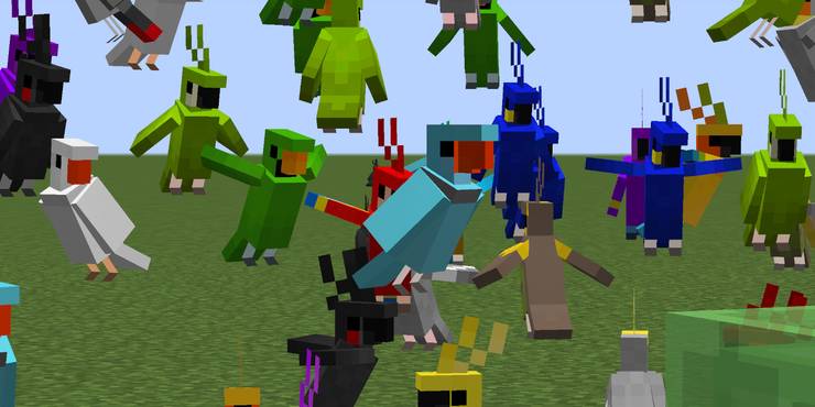 Minecraft How To Tame A Parrot Game Rant