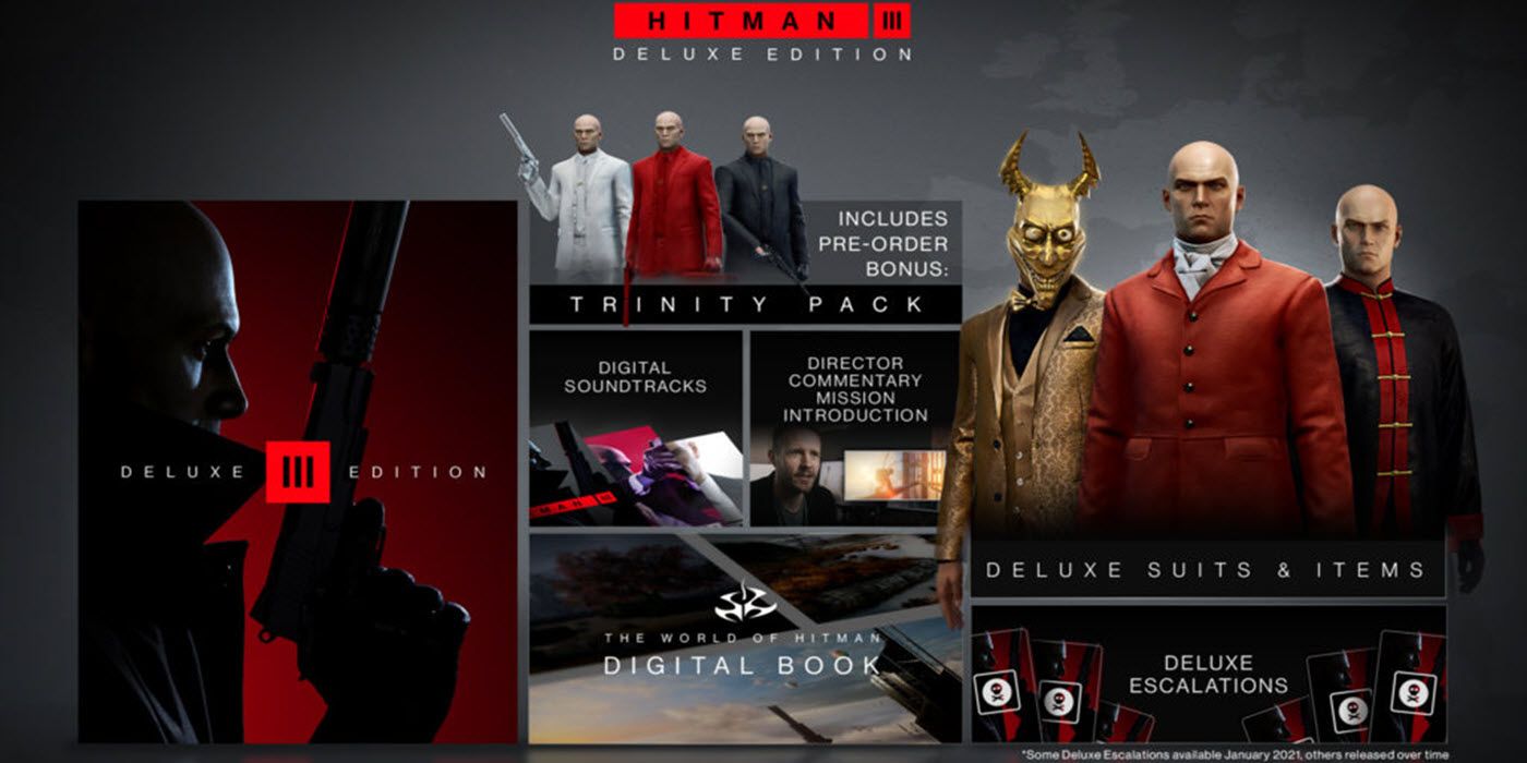 Hitman 3 deluxe edition что входит