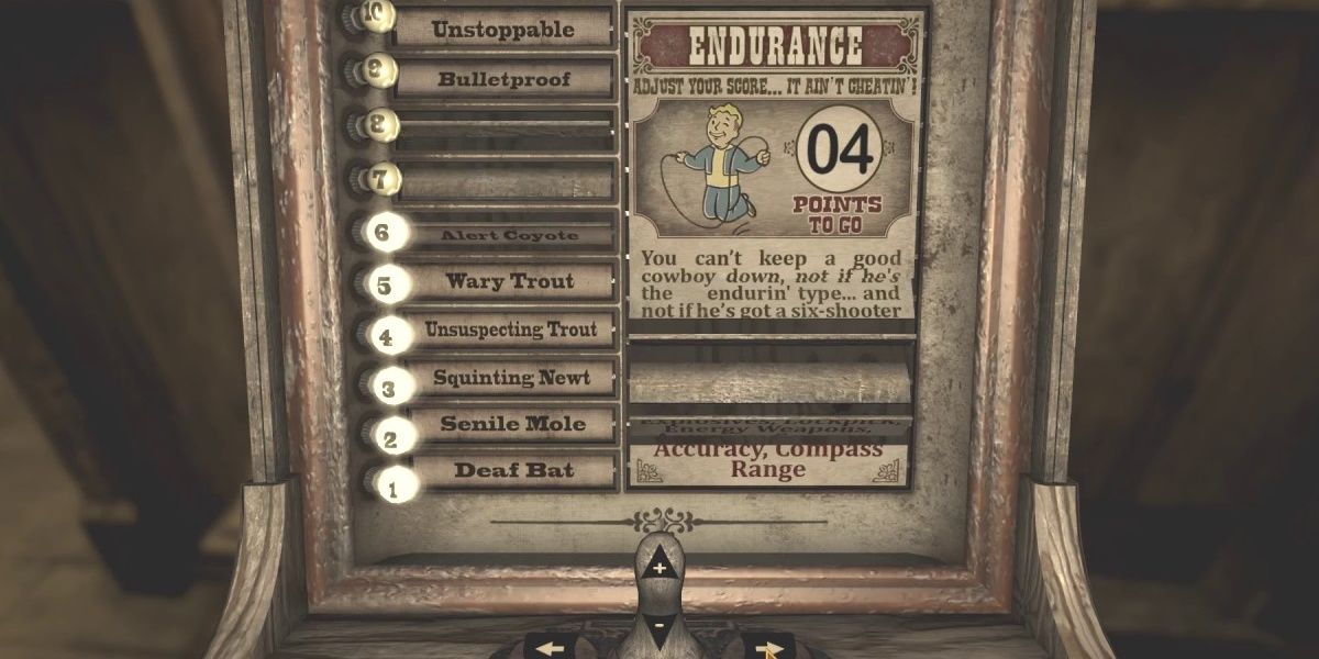 best stats for fallout new vegas