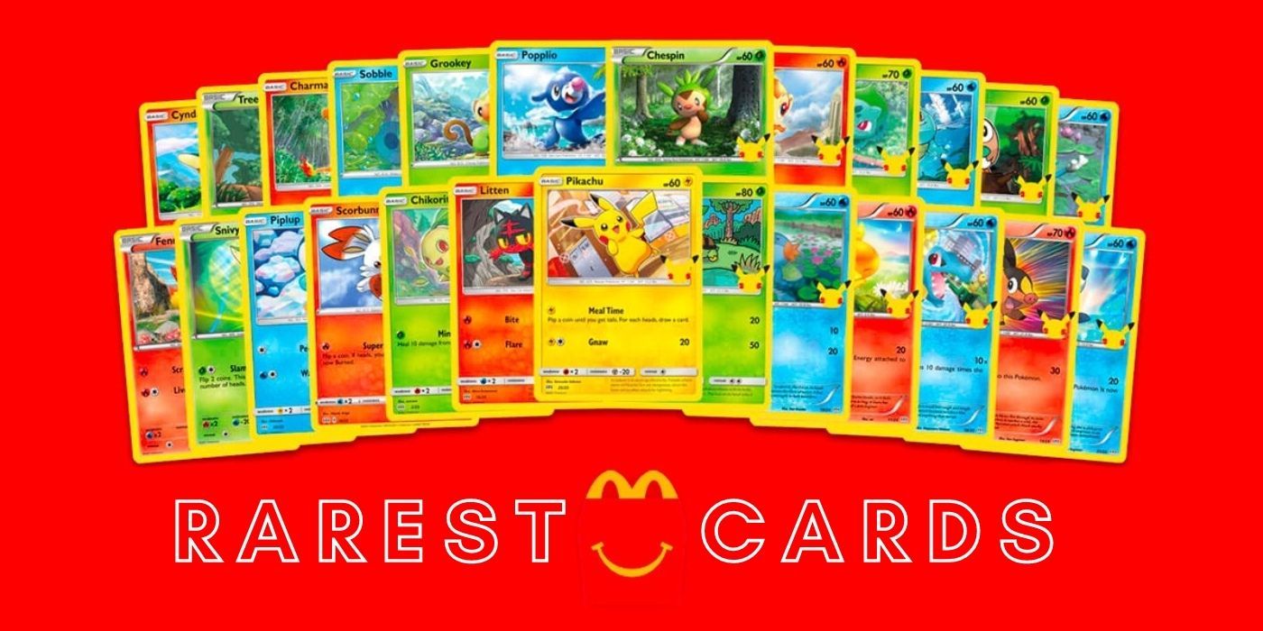 The Rarest Mcdonald S Pokemon Cards Game Rant