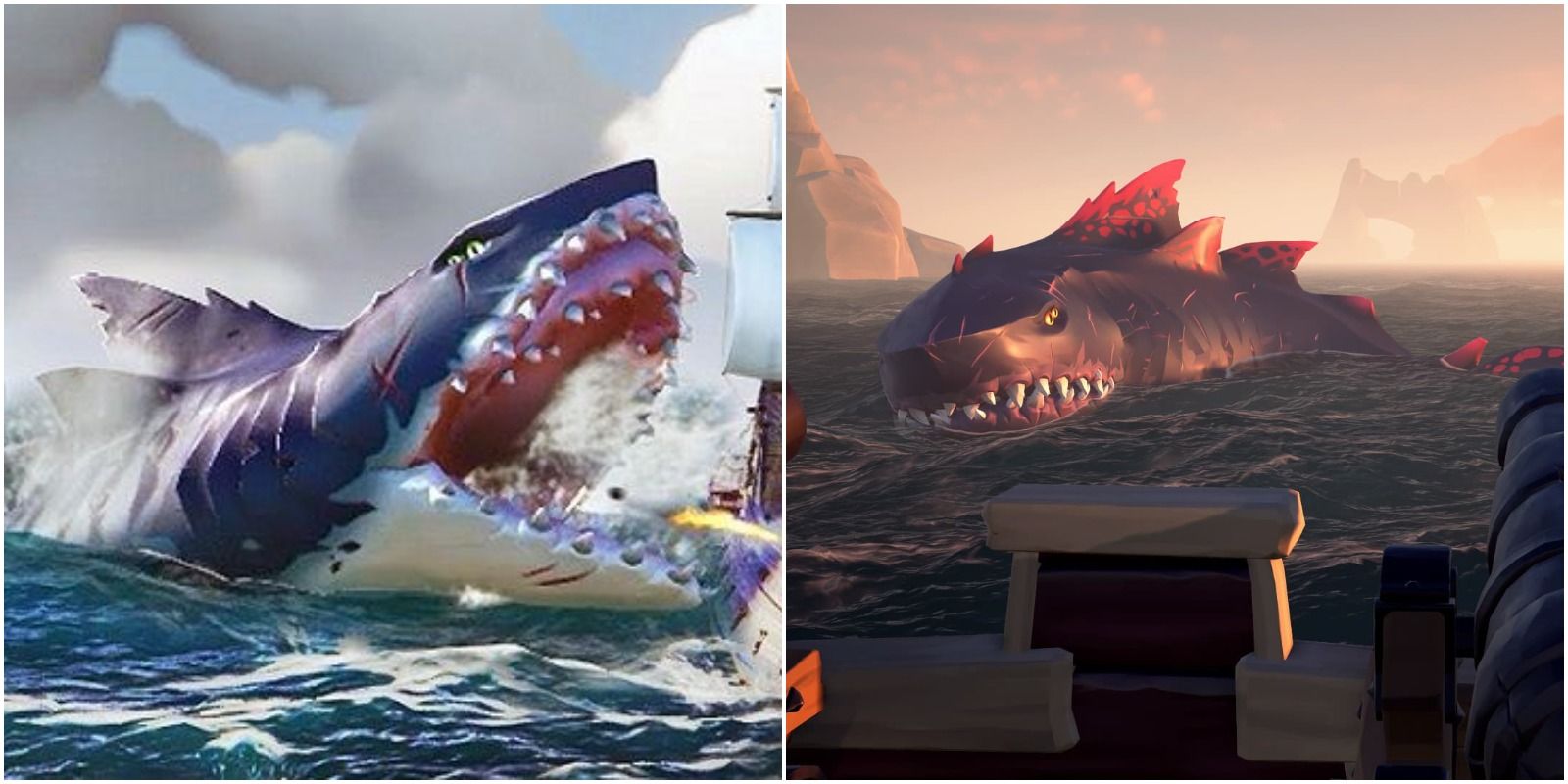 Sea Of Thieves: Every Type Of Megalodon And How To Defeat Them
