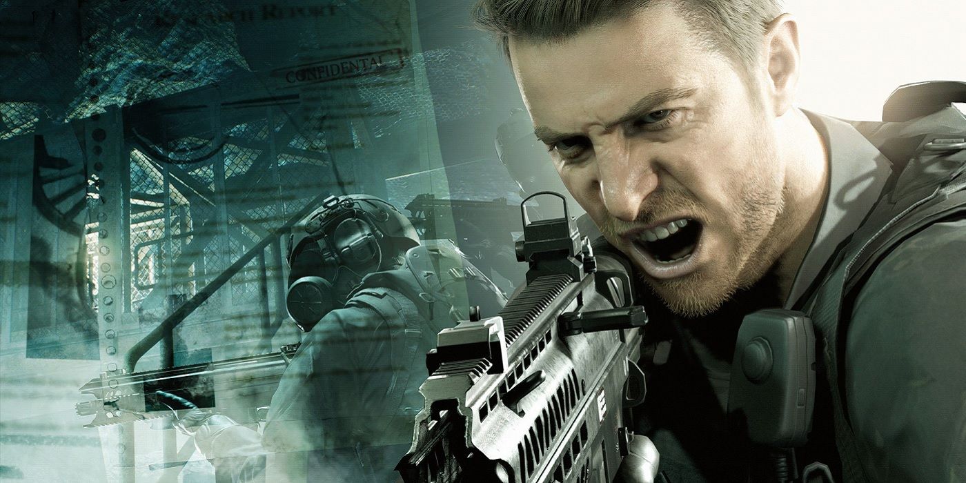 where was chris redfield in resident evil 2