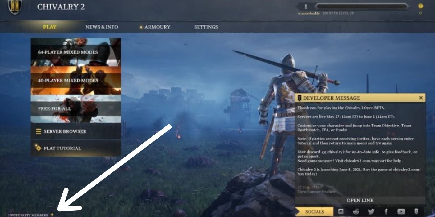 Chivalry 2 How To Invite Friends Game Rant