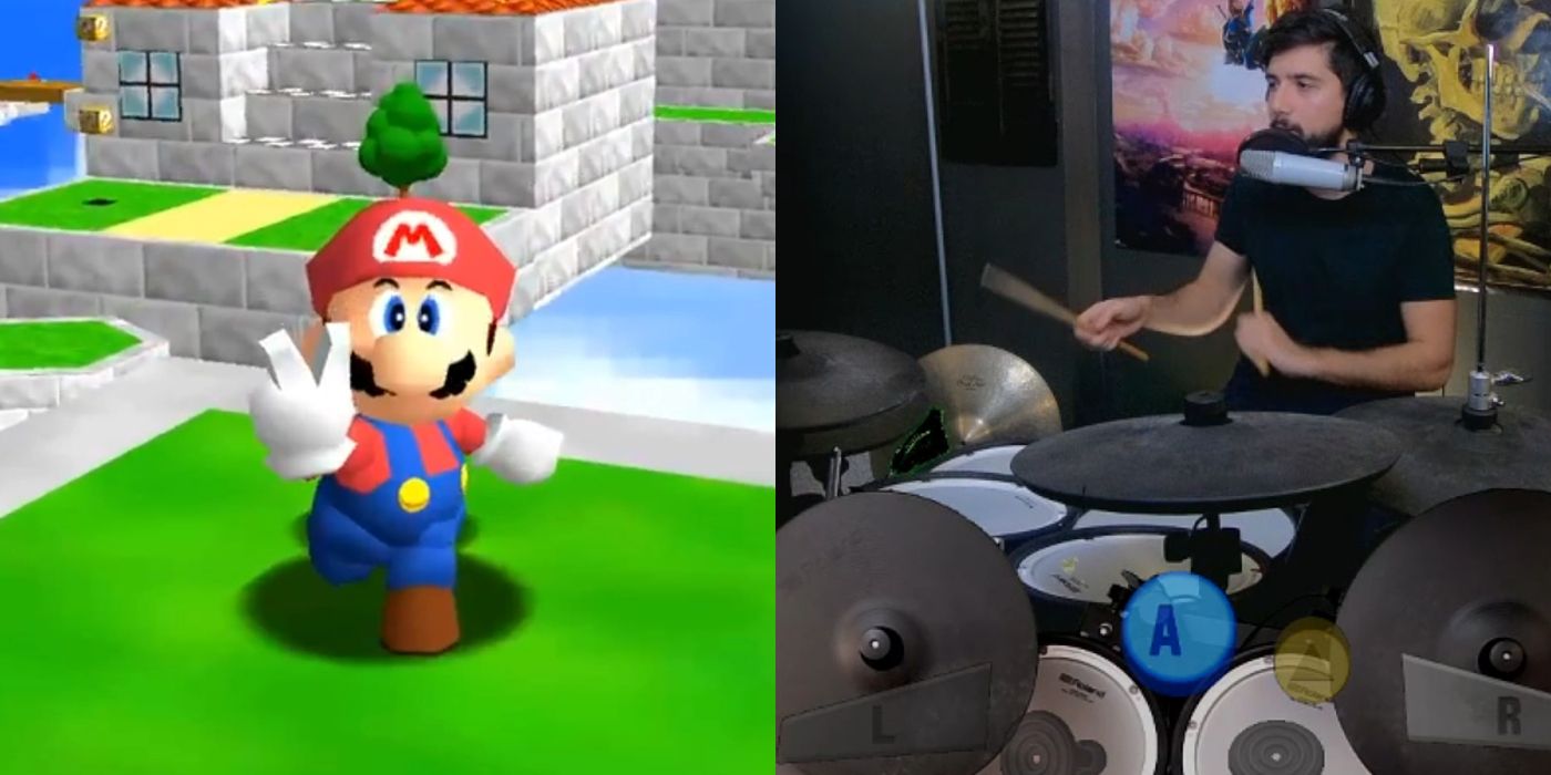 Super Mario 64 Speedrunner Beats Game Using Drums Game Rant