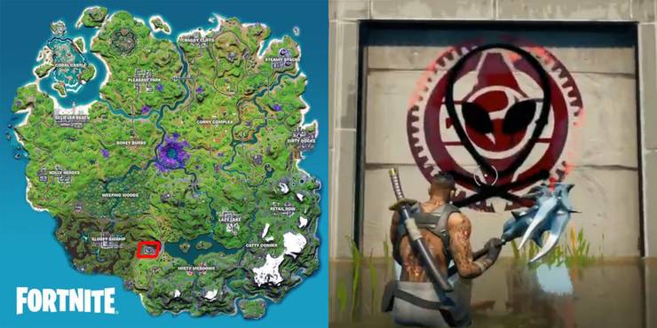 Fortnite Where To Find Graffiti Covered Wall At Hydro 16 Or Catty Corner