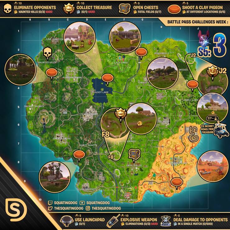 Fortnite Where To Find All Clay Pigeon Locations Game Rant Clay Shooting In Fortnite Clay Shooting In Fortnite Fortnite Where To Find All Clay Pigeon Locations Game Rant