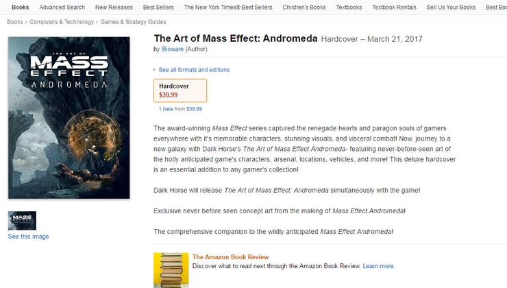 Mass Effect Andromeda Release Date Accidentally Leaked