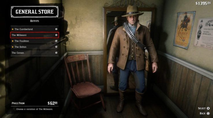 where to buy clothes in red dead redemption 2